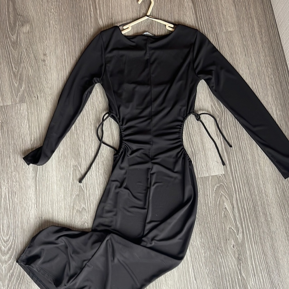 Zara black Midi Dress - Picture 4 of 5